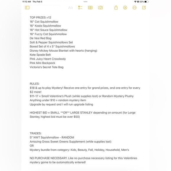 💕🔥VALENTINE’S MYSTERY GAME - WISH FULL O’ SQUISH SQUISHMALLOWS SHOW! - Picture 8 of 8